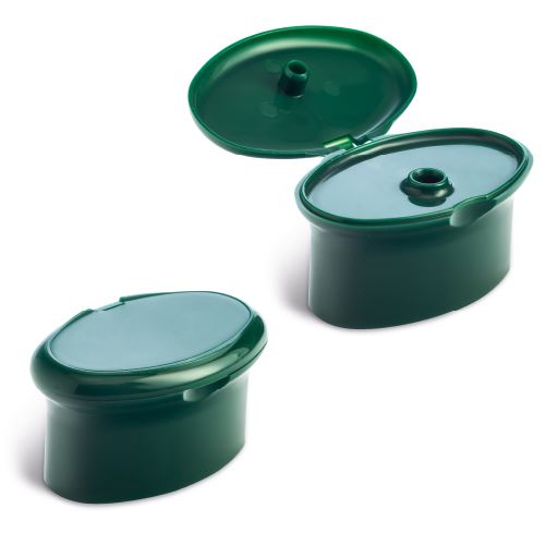 Mushroom oval-shape snap on flip-top cap (#701)